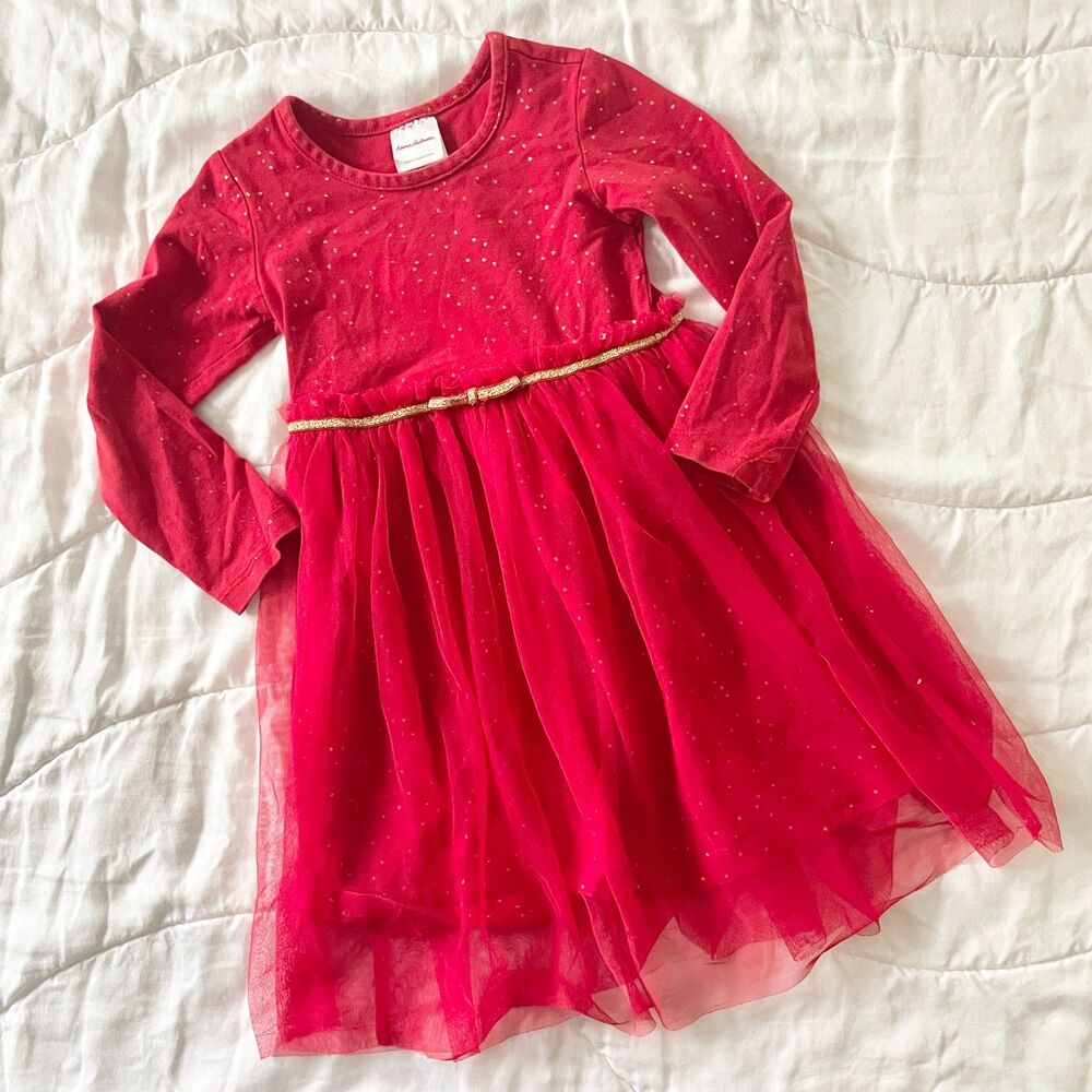 Hanna Andersson Red Sparkle Dress